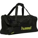 Hummel Hmlaction Sports Bag - jet black/dark citron